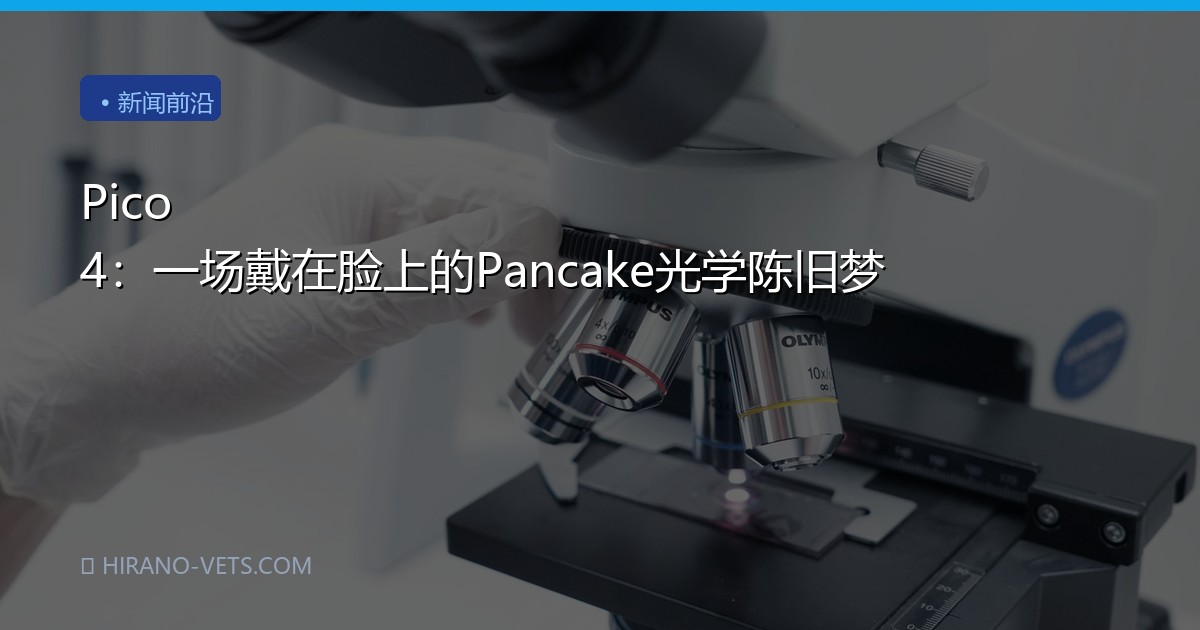 Pico 4：一场戴在脸上的Pancake光学陈旧梦
